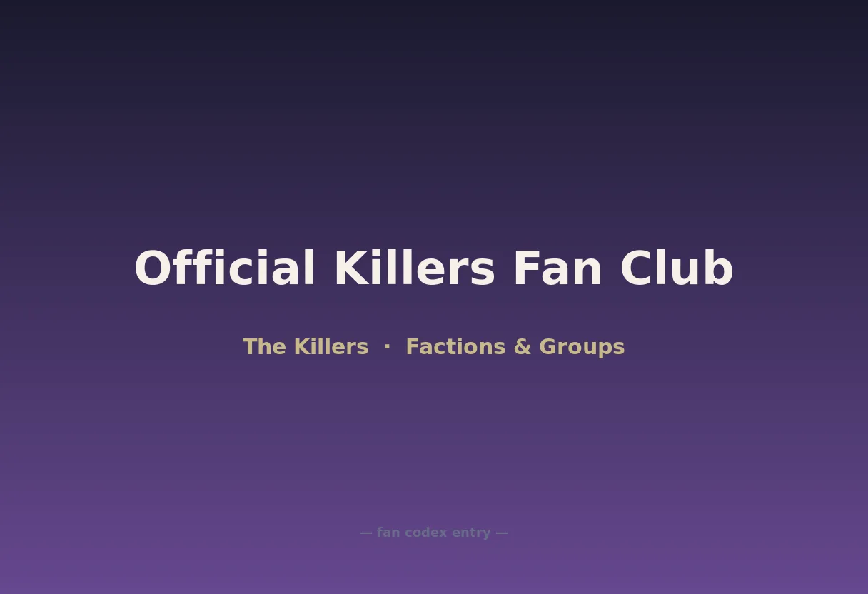 Official Killers Fan Club
